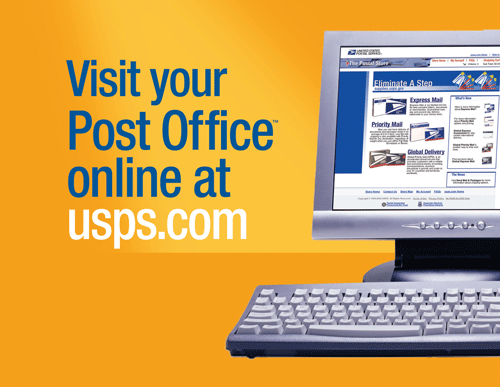 Postal Ad, Visit your Post Office online at usps.com