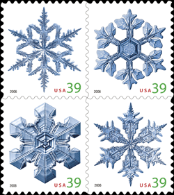 Holidy Snowflakes Stamps.