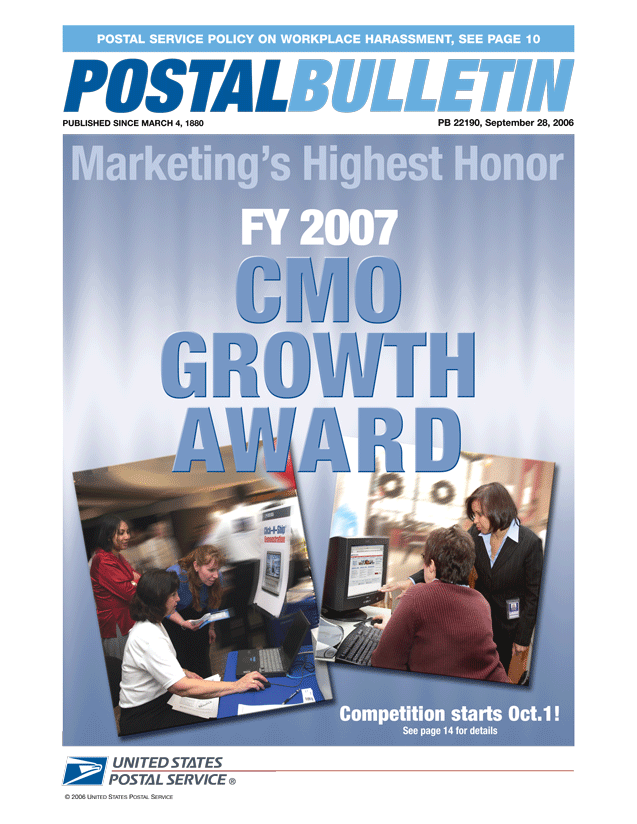 Cover:Marketings Highest Honor FY2007 CMO Growth Award