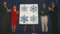 Snowflake stamp dedication