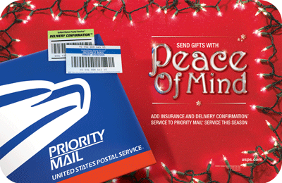 Priority Mail Holiday Ad- Send Gifts with 'Peace' of Mind