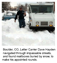 Picture of Letter Carrier Dave Hayden of Boulder, Co.