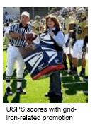 USPS Scores with grid-iron-related promotion