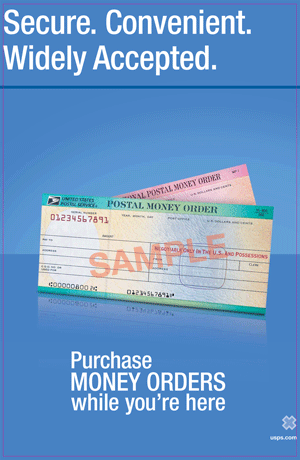 Secure, Convenient, Widely Accepted Money Orders- Poster