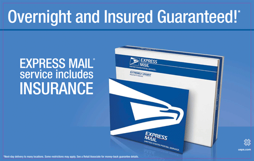 Express Mail Package ad.
