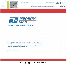 Prepaid Priority Mail Flat-Rate Stamped Envelope