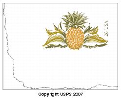 Pineapple stamped cards