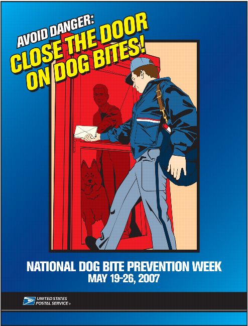 Avoid Danger: Close the door on dog bites! National Dog Bite Prevention Week, Mary 19-26, 2007.