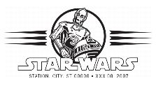 Finished Star Wars pictorial postmark