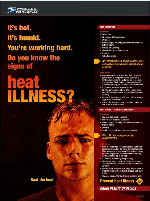 It's hot. It's humid. You're working hard. Do you know the signs of heat illness?