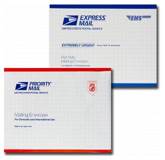 Express Mail/Priority Mail envelopes