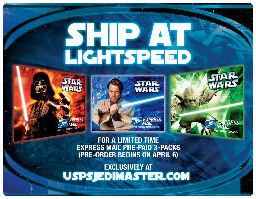 PB22207 Back Cover. Ship at Lightspeed. For a limited time Express Mail pre-paid 3-packs (pre-order begins on April 6). Exclusively at uspsjedimaster.com.