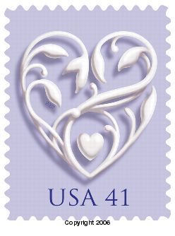 Hearts: 41-cents stamp