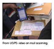 From USPS video on mail scanning.