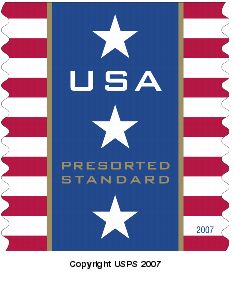 2007 41c American Flag, SA, Sheet of 20 Scott 4130 Mint F/VF NH
