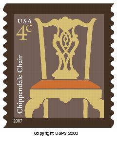 Chippendale Chair 4-cent Stamp