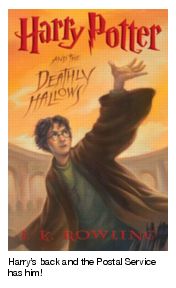 Harry’s back and the Postal Service has him! Harry Potter and the Deathly Hallows.