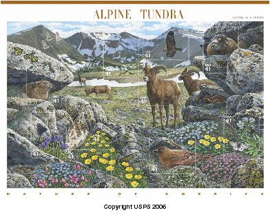 Commemorative Sheet 41-cent Alpine Tundra Stamp