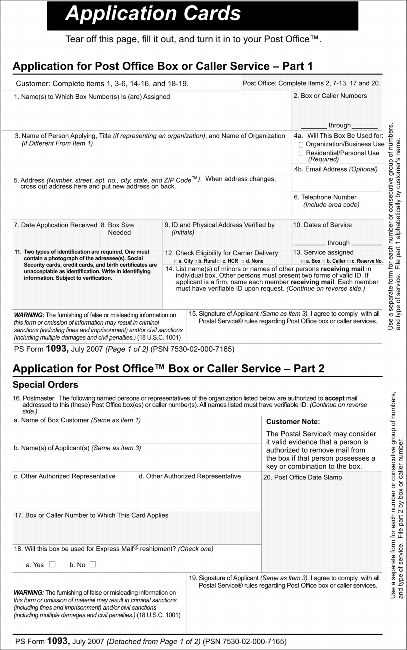 PS Form 1093, page 5 of 6