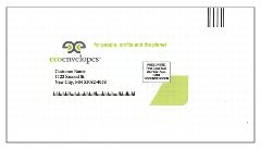 Exhibit 1, sample of the appropriate FIM (A or C) printed on an envelope.