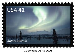 Aurora Borealis 41-cent stamp.