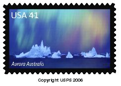 Aurora Australis 41-cent stamp.