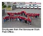 Employees from the Vancouver Main Post Office.