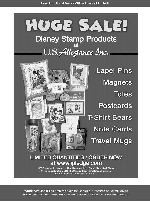 Promotion: Disney Stamp Products at U.S. Allegiance Inc. Order now at www.ipledge.com.