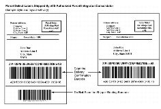 Parcel Select Labels Shipped By eVS Authorized Parcel Integrator/Consolidator.