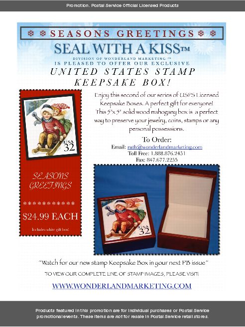 Promotion: Seasons Greetings. Seal with a kiss. To view our complete line of stamp images, please visit www.wonderlandmarketing.com.
