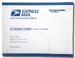 Sample of Express Mail Packaging
