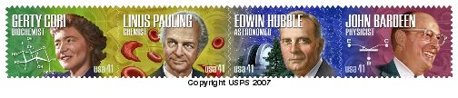 41-cent, American Scientists commemorative stamps