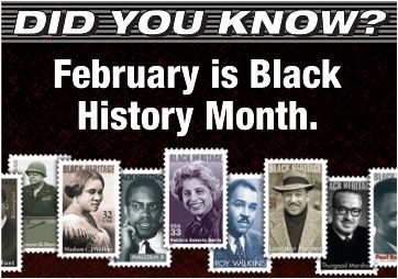 Did you know? Fecruary is Black History Month.