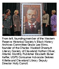 Charles W. Chesnutt stamp sheet honoring
