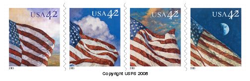 Flags 24/7 42-cent stamps