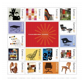Charles and Ray Eames Stamps.