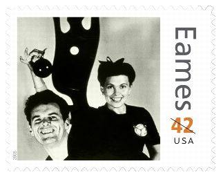 Charles and Ray Eames 42-cent stamp.