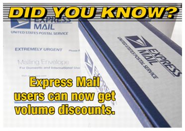 Did you know? Express Mail users can now get volume discounts.