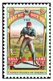 Take Me Out To The Ball Game stamp.