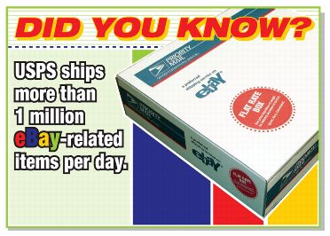 Did you know? USPS ships more than 1 million eBay-related items per day.