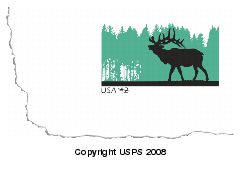 Elk Stamped Envelope