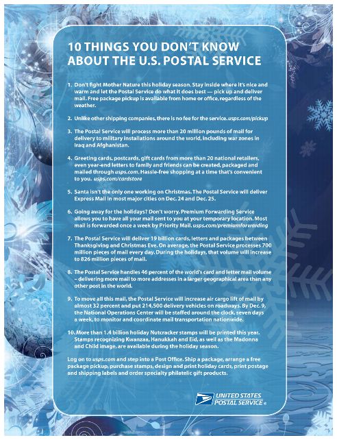 10 things you don't know about the U.S. Postal Service