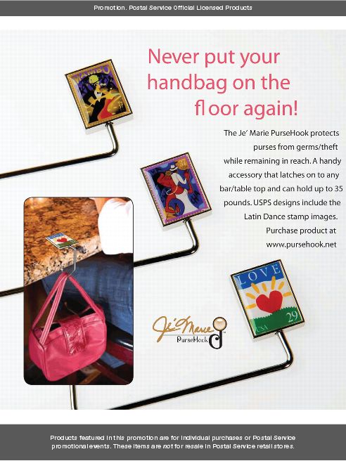 Promotion. Never put your handbag on the floor again! Purchase product at www.pursehook.net.