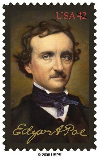 Edgar Allan Poe 42-cent stamp.