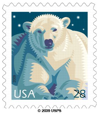 Polar Bear 28-cent stamp