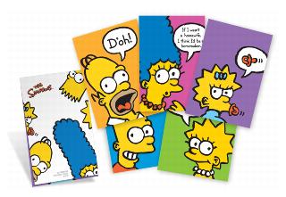 The Simpsons Premium Stamped cards