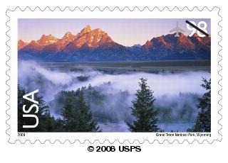 Grand Teton National Park, Wyoming 98-cent Stamp