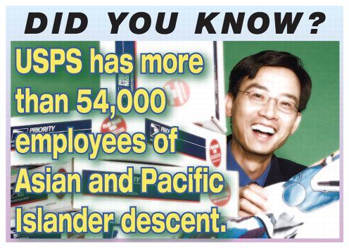 Did You Know? USPS has more than 54,000 employees of Asian and Pacific Islander descent.