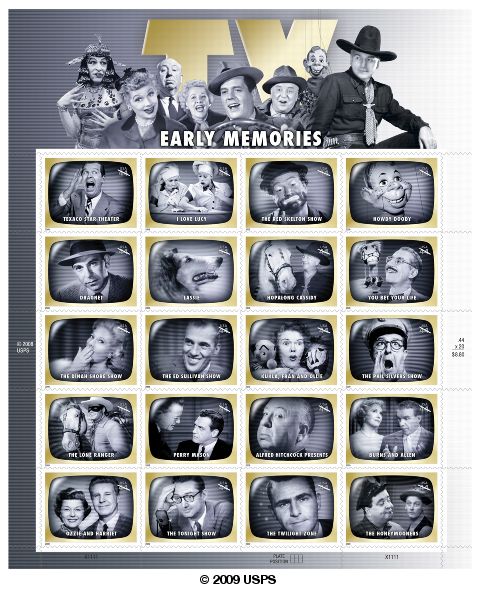 Early TV Memories stamps