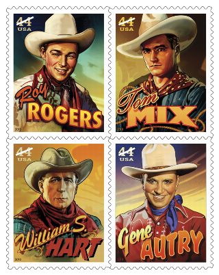 Stamp Announcement 10-10: Cowboys of the Silver Screen